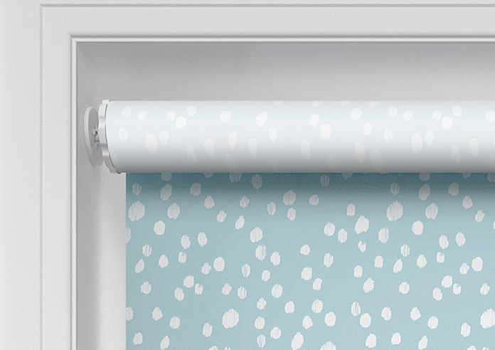 Dots and Spots, Electric Blue - Twist&Fit Roller Blind - Image 10